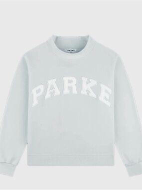 PARKE Bridal Blue Mockneck Sweatshirt